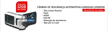 C&acirc;mera Veicular Longsam L2000FHD